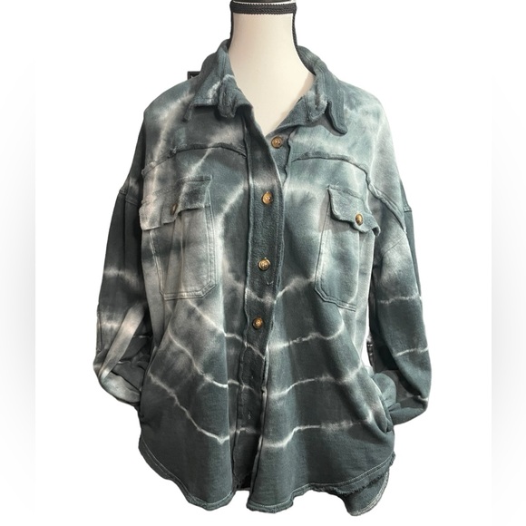 POL Jackets & Blazers - POL- Tye Dye Shacket